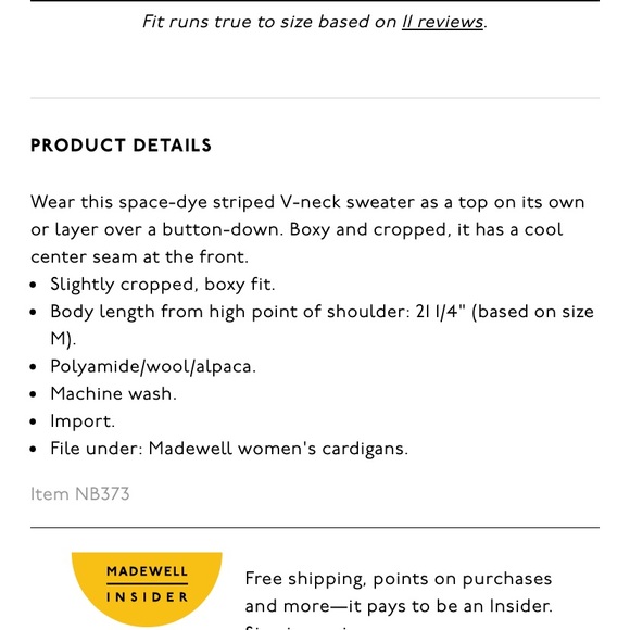 Space-Dyed Staley V-Neck Pullover Sweater, M - Picture 5 of 9